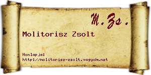 Molitorisz Zsolt névjegykártya